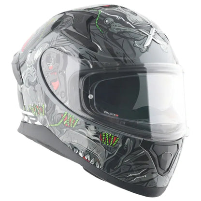 Axor Apex Ascetic Black Gray Full Face Helmet