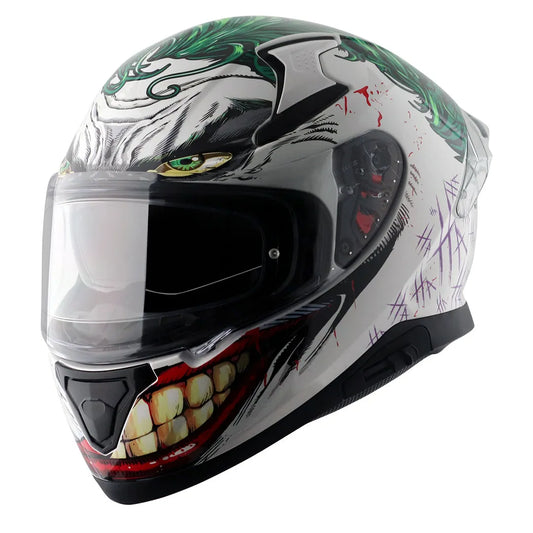 AXOR Apex Joker Special Edition White Green Full Face Helmet