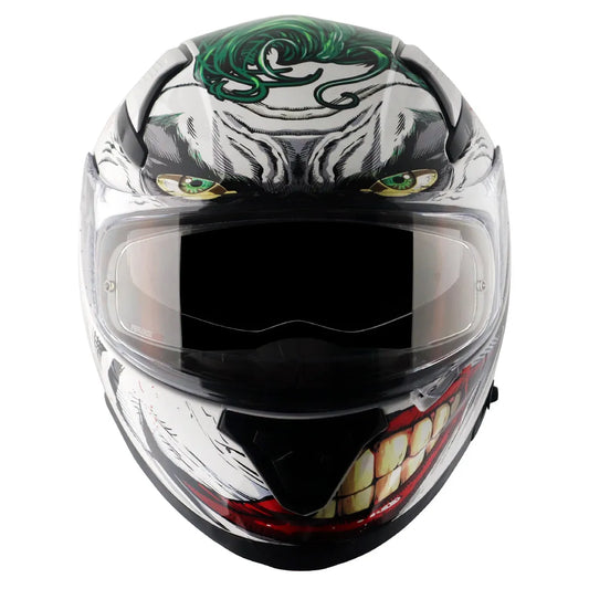 AXOR Apex Joker Special Edition White Green Full Face Helmet