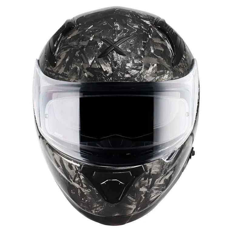 AXOR Apex Forged Carbon Solid Black Full Face Helmet