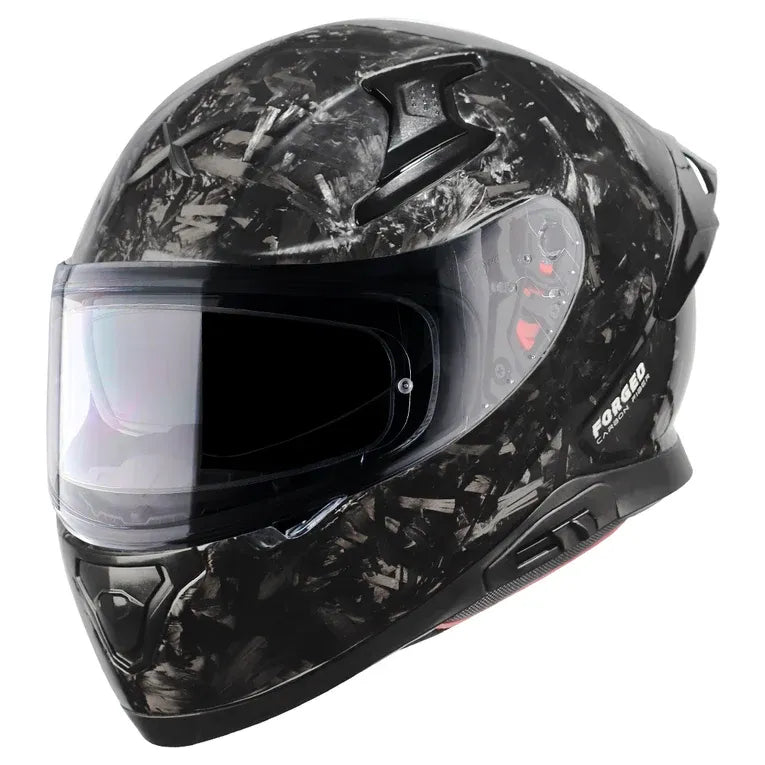 AXOR Apex Forged Carbon Solid Black Full Face Helmet