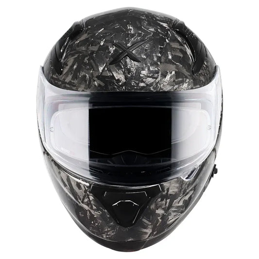 AXOR Apex Forged Carbon Solid Black Full Face Helmet