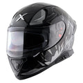 Axor Apex Hunter Dull Black Gray Full Face Helmet