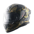 Axor Apex Infinity Black Gold Full Face Helmet
