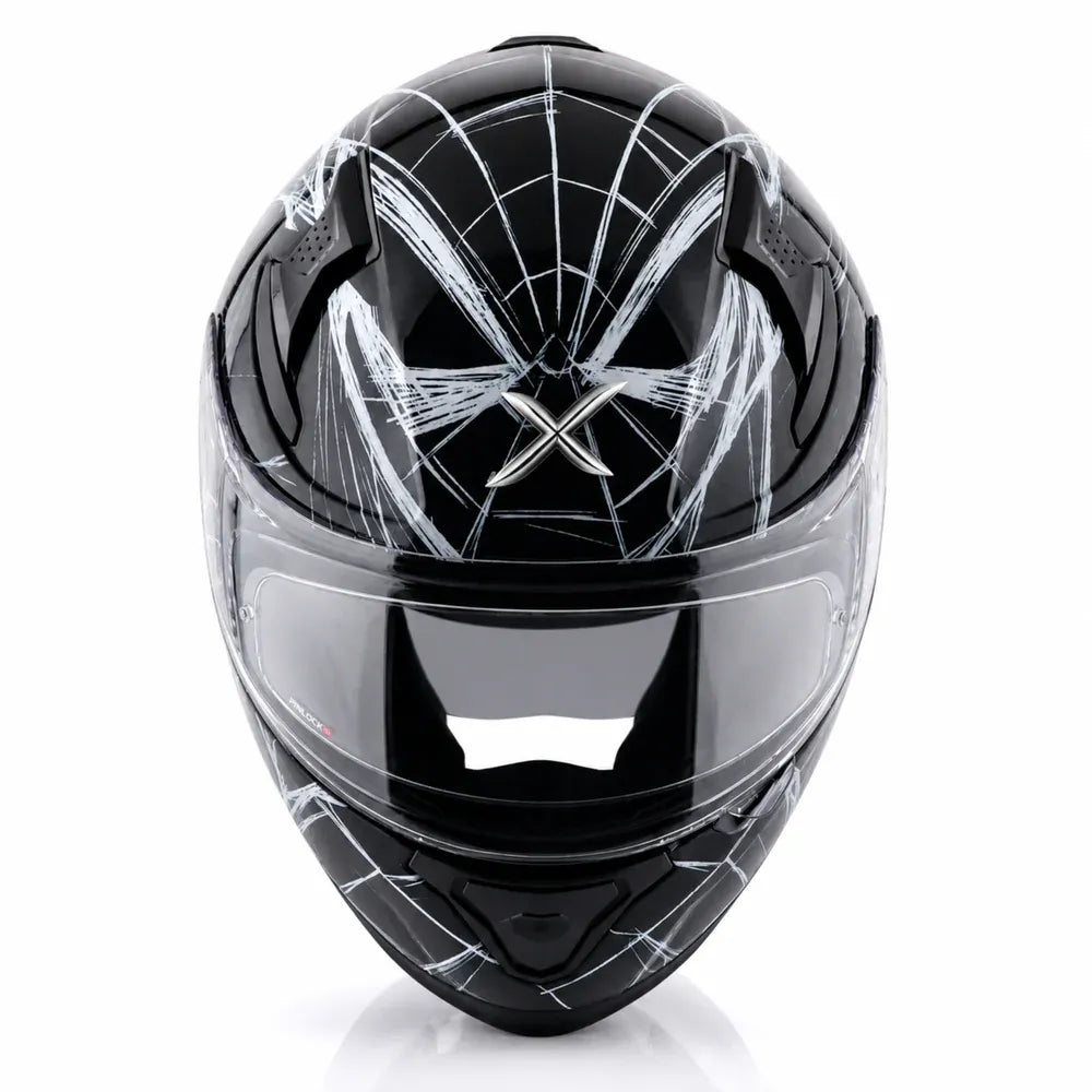 Axor Apex Marvel Spider Man Black White Full-Face Helmet