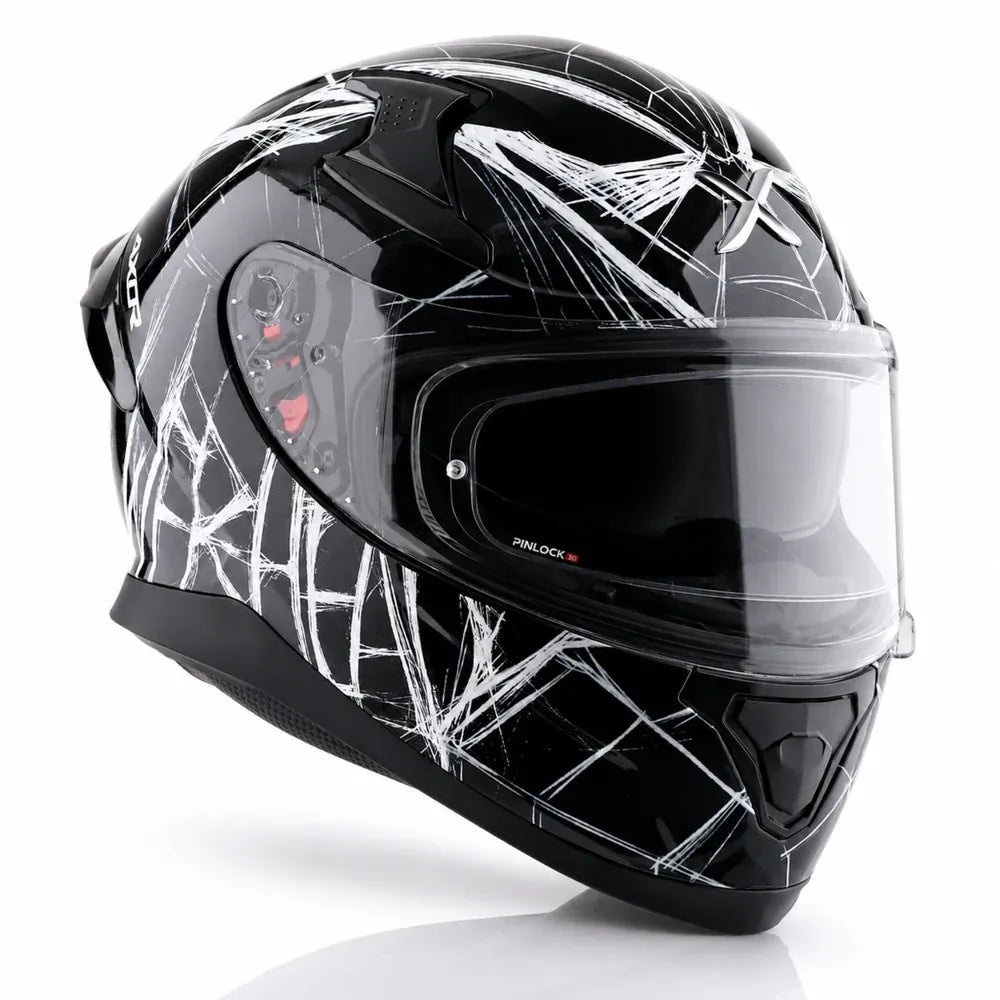 Axor Apex Marvel Spider Man Black White Full-Face Helmet