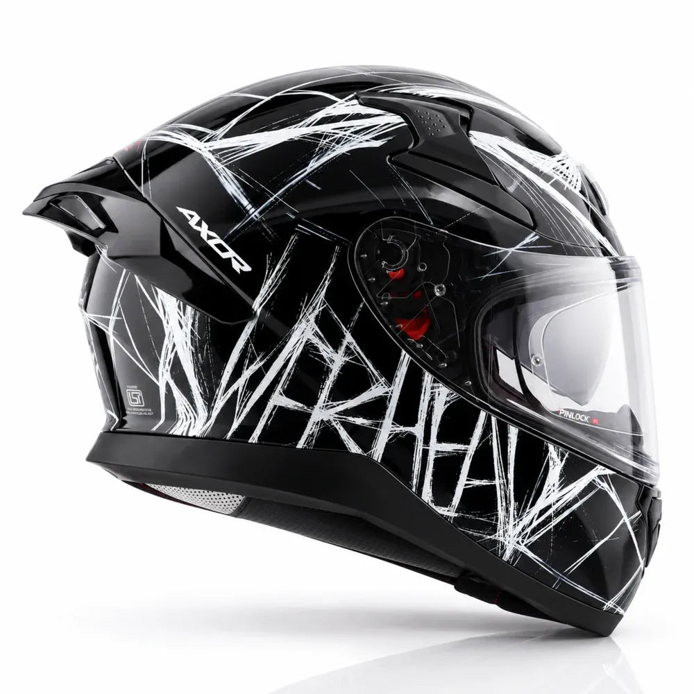 Axor Apex Marvel Spider Man Black White Full-Face Helmet