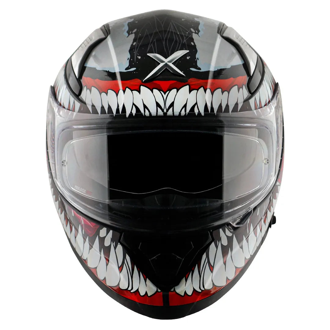 AXOR Apex Marvel Venom Black Red Full Face Helmet