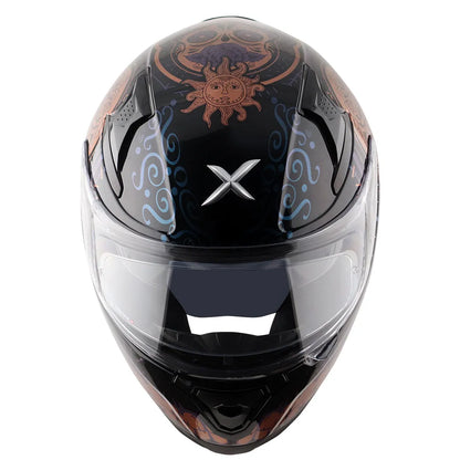 AXOR Apex Trance 2 0 Black Gold Full Face Helmet