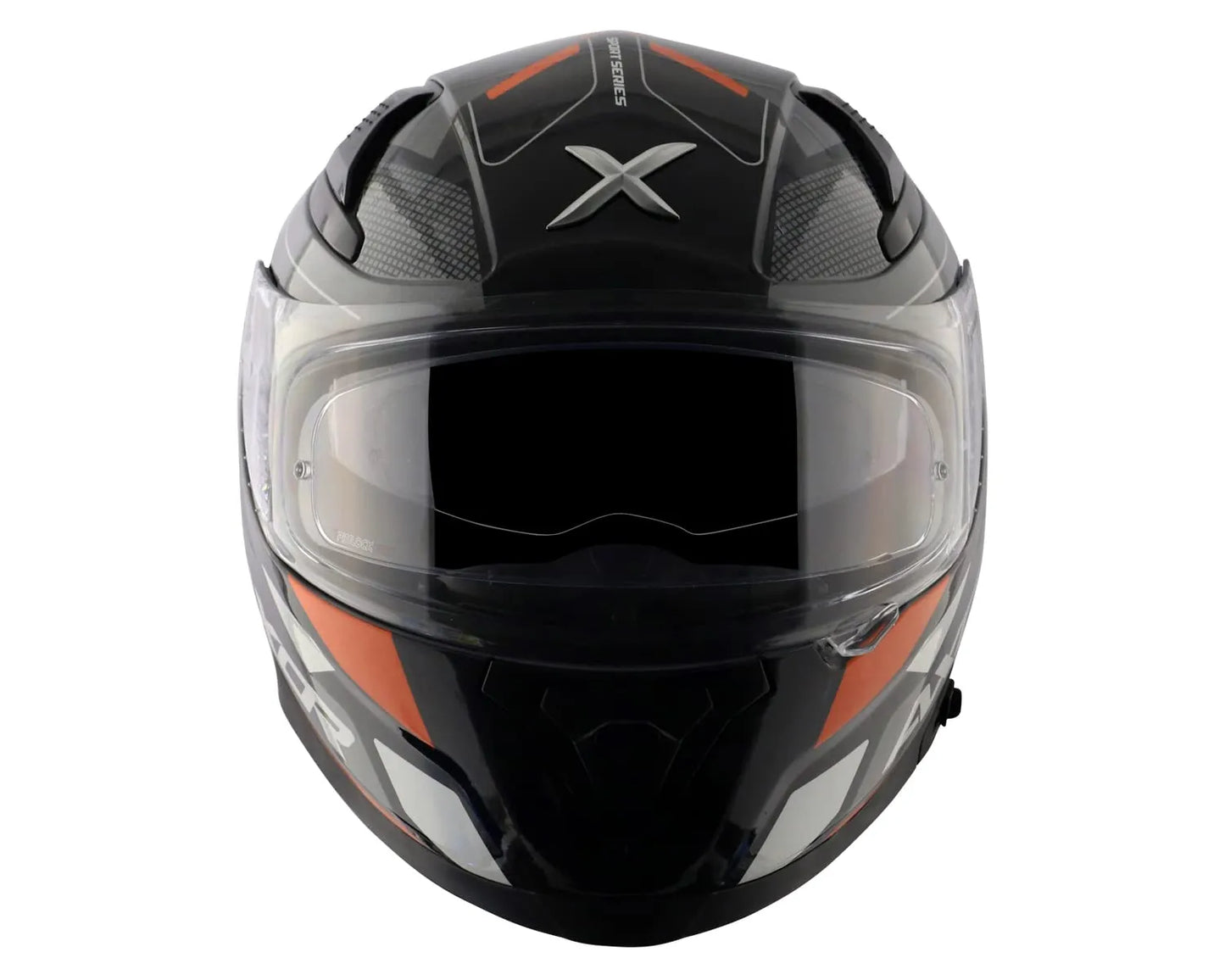 AXOR Apex Turbine Black Orange Grey Full Face Helmet