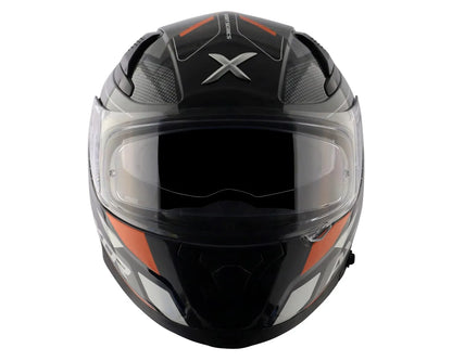 AXOR Apex Turbine Black Orange Grey Full Face Helmet