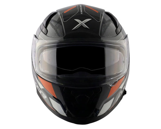 AXOR Apex Turbine Black Orange Grey Full Face Helmet