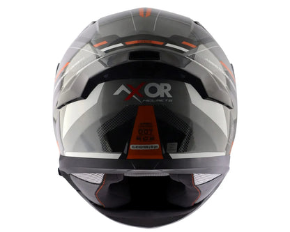 AXOR Apex Turbine Black Orange Grey Full Face Helmet