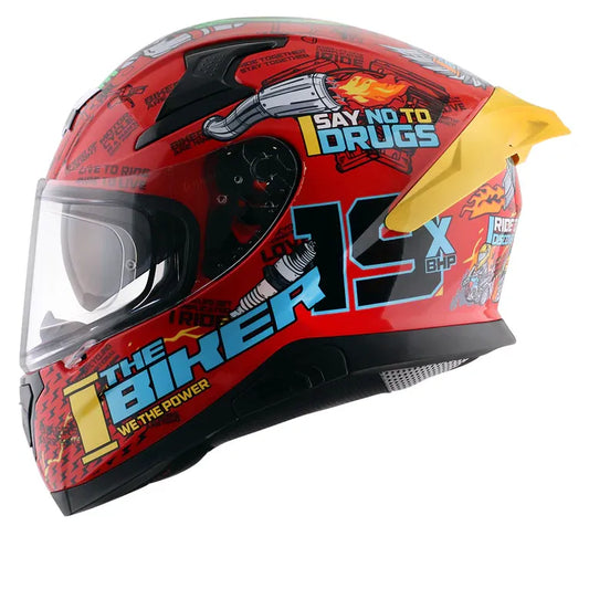 AXOR Apex Xbhp 19 Blue Red Full Face Helmet