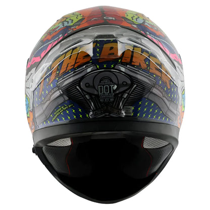 AXOR Apex Xbhp 299 Neon Yellow Blue Full Face Helmet
