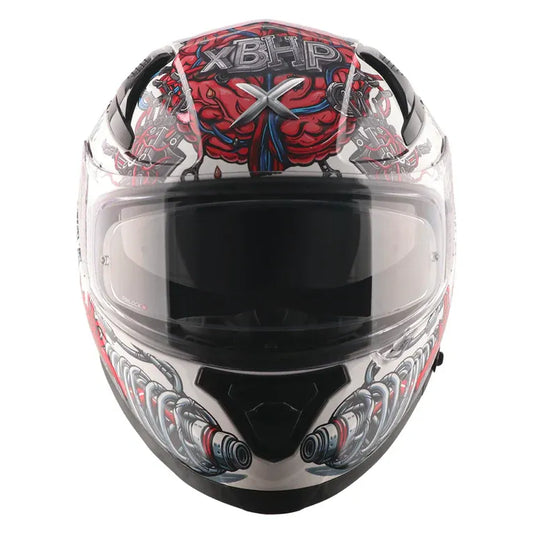 Axor Apex Xbhp Bionic White Red Full Face Helmet