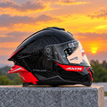Axor Brutale Airwaves Black Red Full Face Helmet