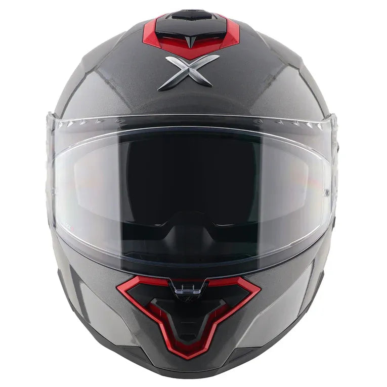 Axor Brutale Corsa Athena Gray Red Full Face Helmet