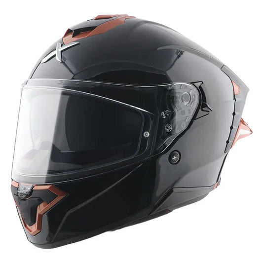 Axor Brutale Corsa Black Gold Orange Full Face Helmet