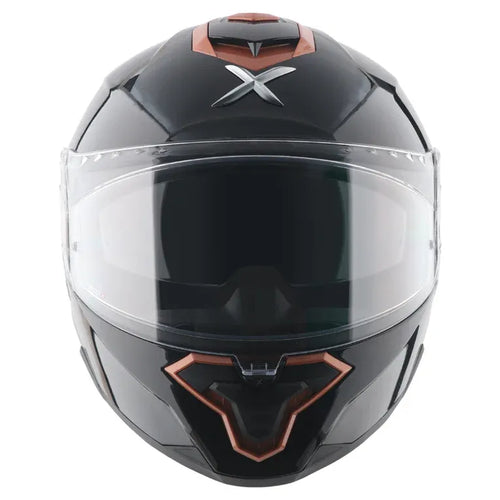 Axor Brutale Corsa Black Gold Orange Full Face Helmet