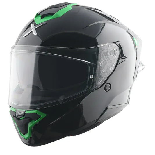 Axor Brutale Corsa Black Green Full Face Helmet