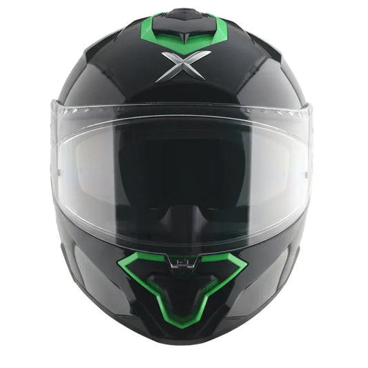 Axor Brutale Corsa Black Green Full Face Helmet