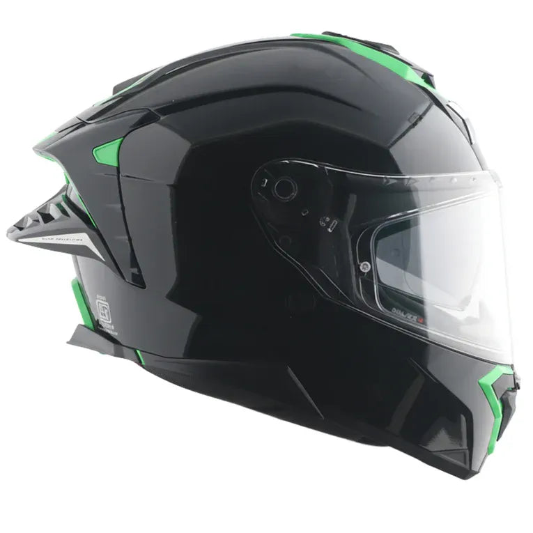 Axor Brutale Corsa Black Green Full Face Helmet