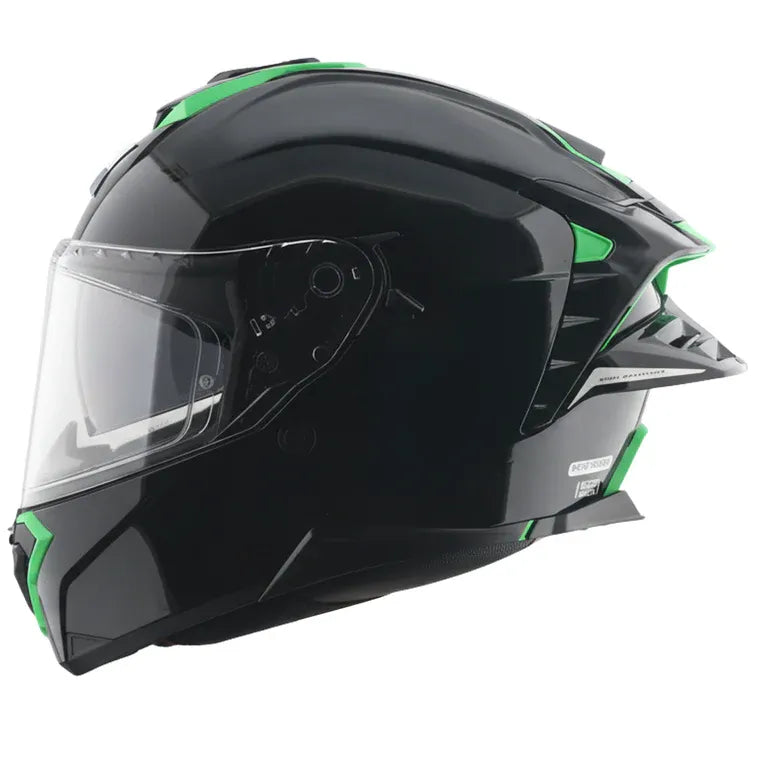 Axor Brutale Corsa Black Green Full Face Helmet