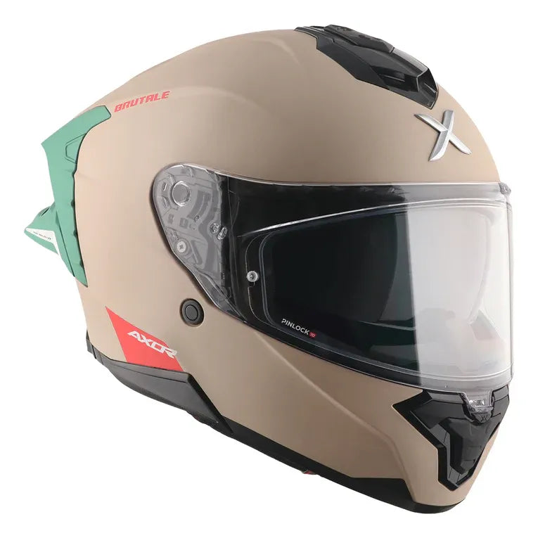 Axor Brutale Corsa Khaki Green Full Face Helmet