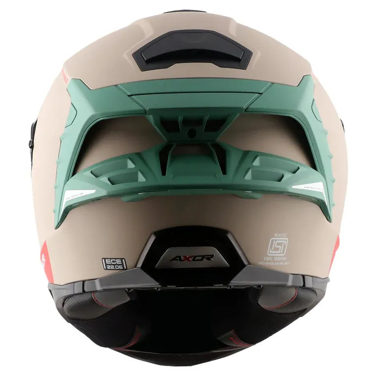 Axor Brutale Corsa Khaki Green Full Face Helmet