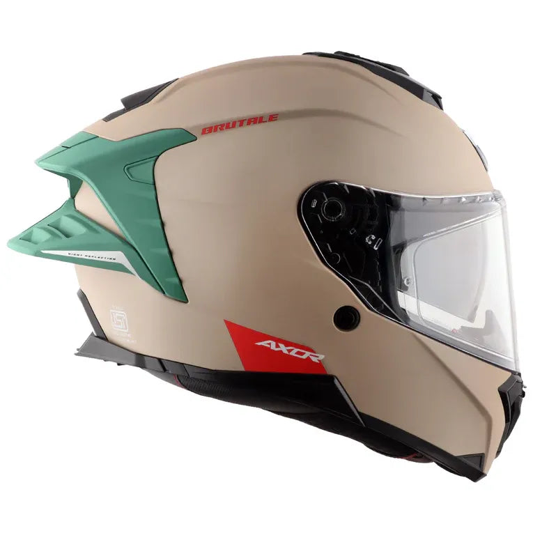 Axor Brutale Corsa Khaki Green Full Face Helmet
