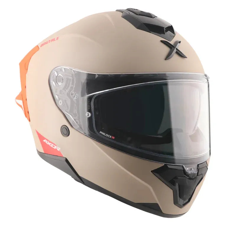 Axor Brutale Corsa Khaki Orange Full Face Helmet