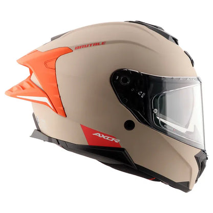 Axor Brutale Corsa Khaki Orange Full Face Helmet