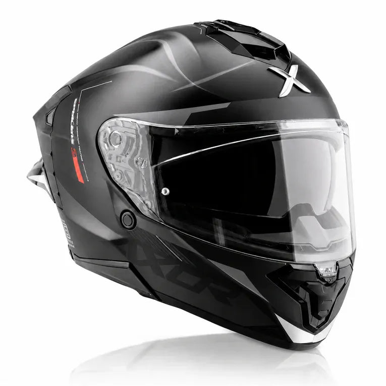 Axor Brutale Kryptic Black Grey Full Face Helmet