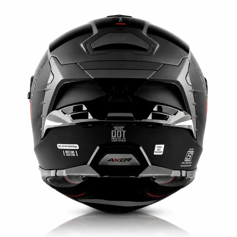 Axor Brutale Kryptic Black Grey Full Face Helmet