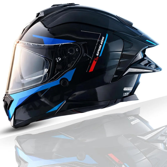 Axor Brutale Kryptic Black M.Blue Full Face Helmet