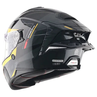 Axor Brutale Kryptic Black Yellow Full Face Helmet