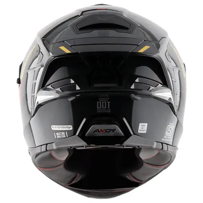 Axor Brutale Kryptic Black Yellow Full Face Helmet