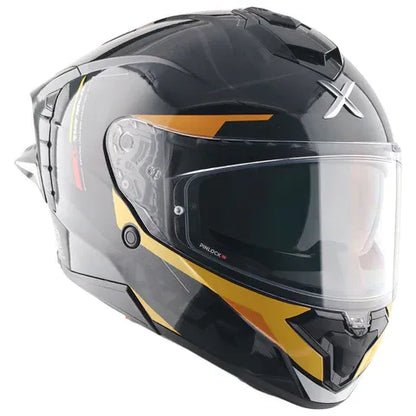 Axor Brutale Kryptic Black Yellow Full Face Helmet