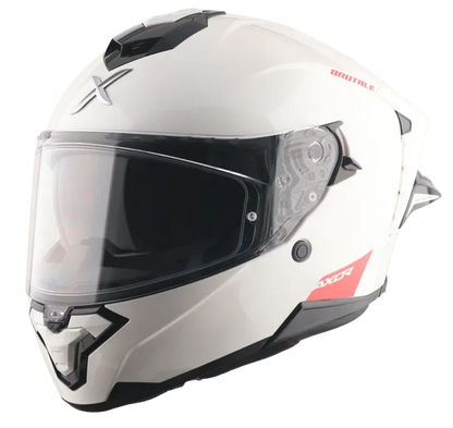 Axor Brutale Solid White Full Face Helmet