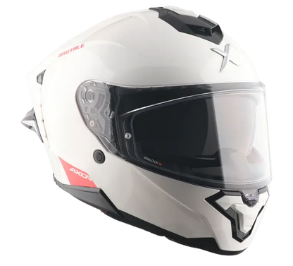 Axor Brutale Solid White Full Face Helmet