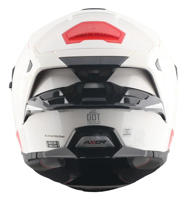 Axor Brutale Solid White Full Face Helmet
