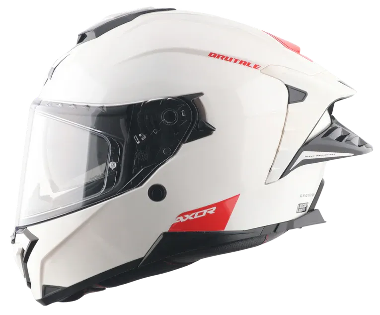 Axor Brutale Solid White Full Face Helmet