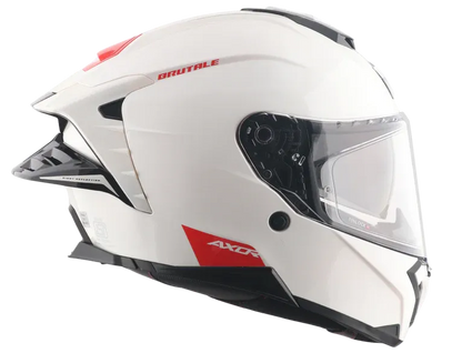 Axor Brutale Solid White Full Face Helmet