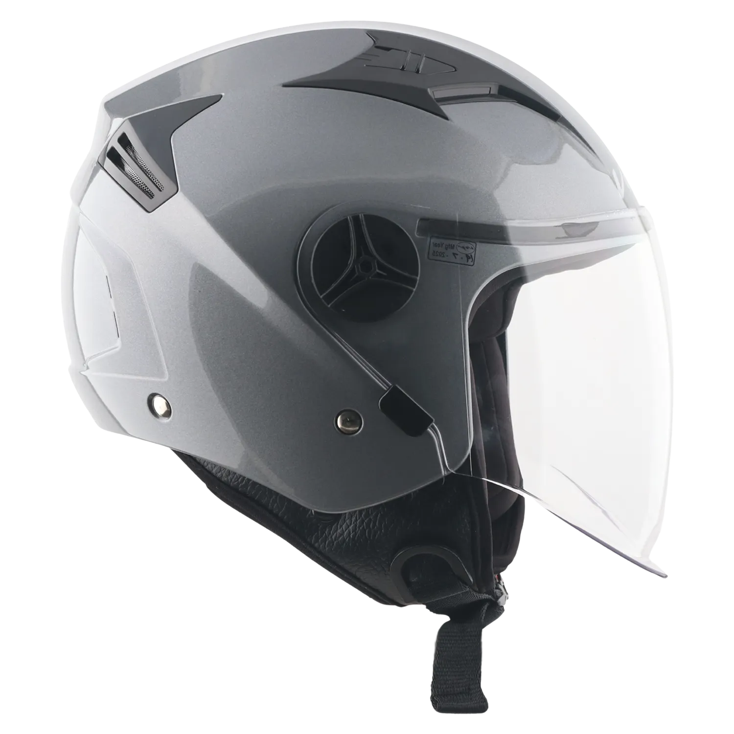 Axor Clark Solid Athena GREY Half Face Helmet – Sparkly Helmets