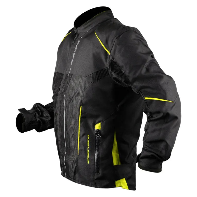Axor Drift Black Neon Yellow Jackets Riding Gears