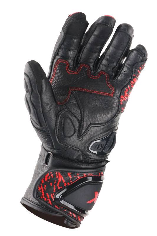 Axor Enzo Black Red Gloves Riding Gears