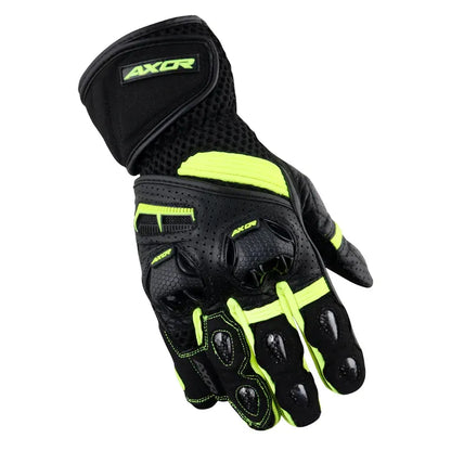 Axor Gator Black Neon Green Gloves Riding Gears