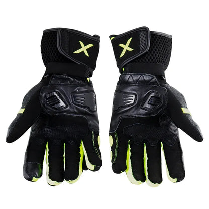 Axor Gator Black Neon Green Gloves Riding Gears