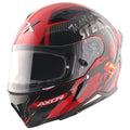 Axor Hunter Dc Superman Red Black Full face Helmet